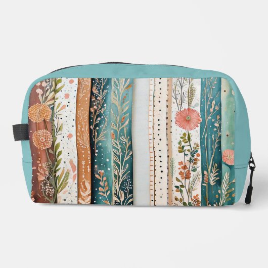 Shabby chic gemengde patronen toilettasje (Voorkant)