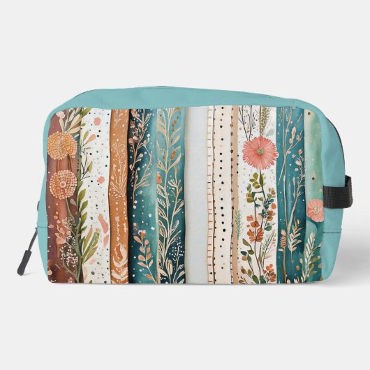 Shabby chic gemengde patronen toilettasje (Achterkant)