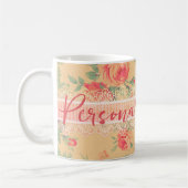Shabby Chic gepersonaliseerd Koffiemok (Links)