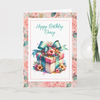 Shabby Chic Gepersonaliseerde Verjaardagscadeau Wa Kaart