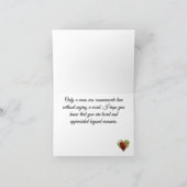 Shabby Chic, geverfde rode rozen Moederdag Feestdagen Kaart (Binnen)