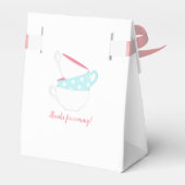 Shabby-Chic Girl Baby shower Tea Party Bedankdoosjes (Achterkant)