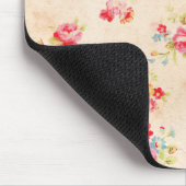  Shabby Chic Girly Pink Blue Rozen Floral Muismat (Hoek)