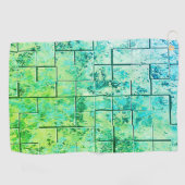 Shabby Chic Green Golfhanddoek (Horizontaal)