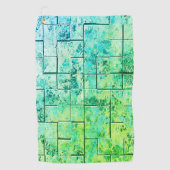 Shabby Chic Green Golfhanddoek (Voorkant)