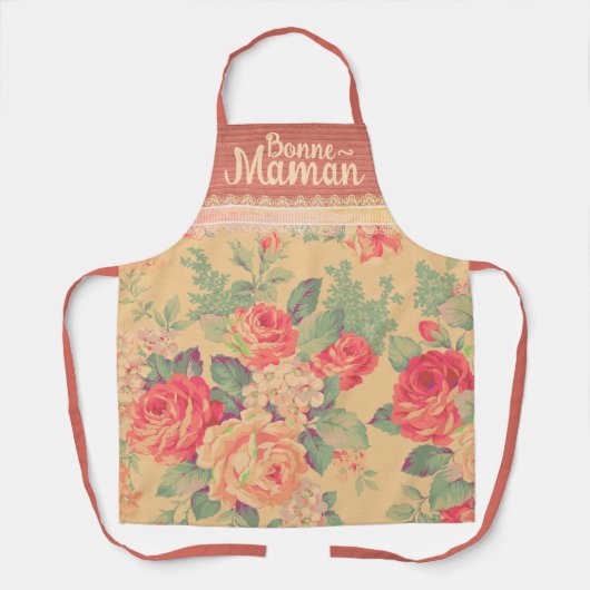 Shabby Chic Grootmoeder Bonne-Maman Schort (Voorkant)