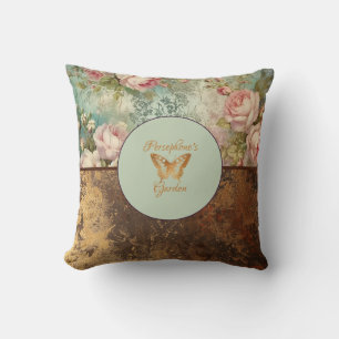 Shabby chic grunge stijl bloemen kussen