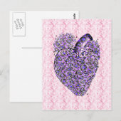 Shabby Chic Heart Briefkaart (Voorkant / Achterkant)