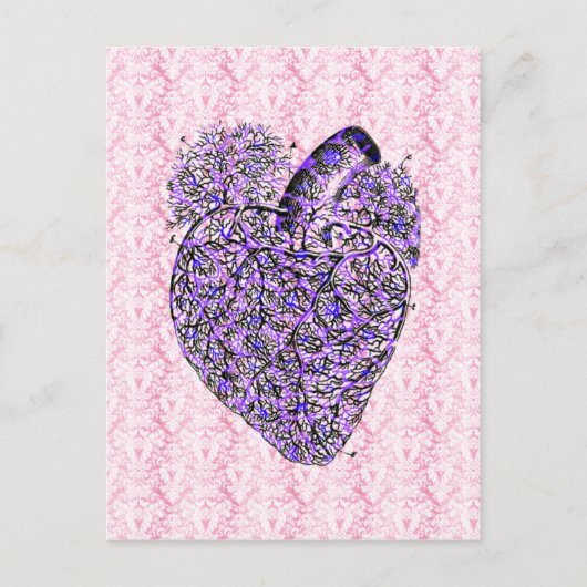 Shabby Chic Heart Briefkaart (Voorkant)