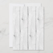 Shabby Chic Herten Twins Baby shower Invitation Kaart (Achterkant)