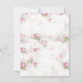 Shabby Chic Hete Luchtballon Baby shower Uitnodigi Kaart (Achterkant)