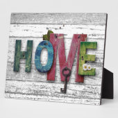 Shabby Chic Home Words on Wood Fotoplaat (Zijkant)