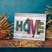 Shabby Chic Home Words on Wood Fotoplaat (Zijkant)