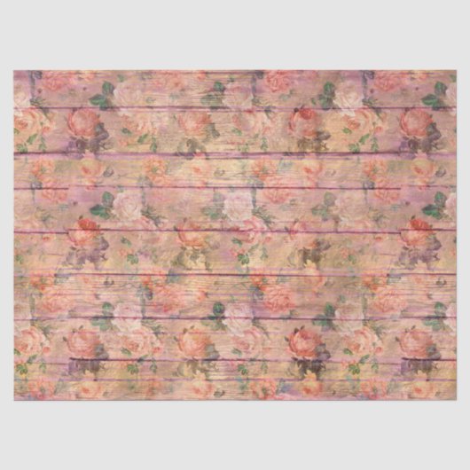 Shabby Chic Hout Serie Design 16 Tissuepapier (Voorkant)