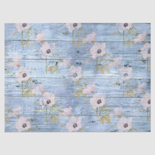 Shabby Chic Hout Serie Design 4 Tissuepapier (Voorkant)