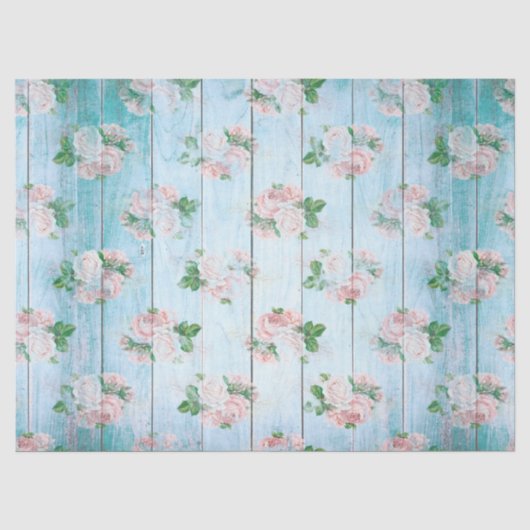 Shabby Chic Hout Serie Design 5 Tissuepapier (Voorkant)