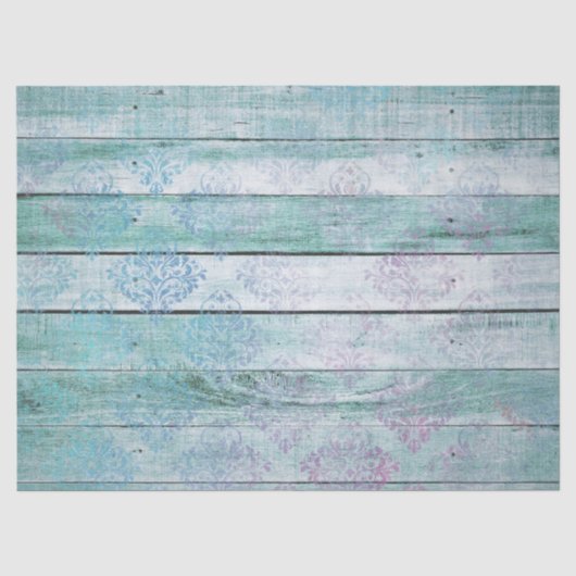 Shabby Chic Hout Serie Design 6 Tissuepapier (Voorkant)