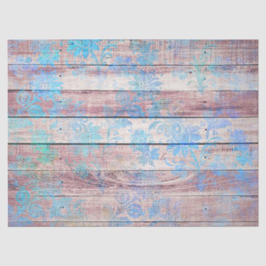 Shabby Chic Hout Serie Design 7 Tissuepapier (Voorkant)