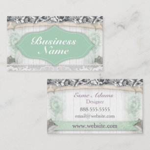 Shabby Chic  Hout Visitekaartje