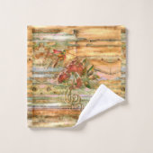 Shabby Chic Hummingbird Flight Bad Handdoek (Wasdoekje)