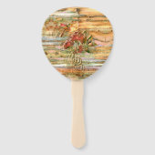 Shabby Chic Hummingbird Flight Handwaaier (Voorkant)
