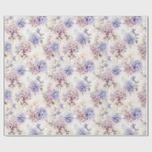Shabby Chic Hydrangea Floral Delight Cadeaupapier (Vlak)