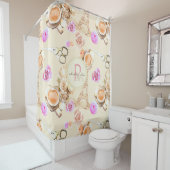 Shabby Chic in  Parijs Douchegordijn (In situ)