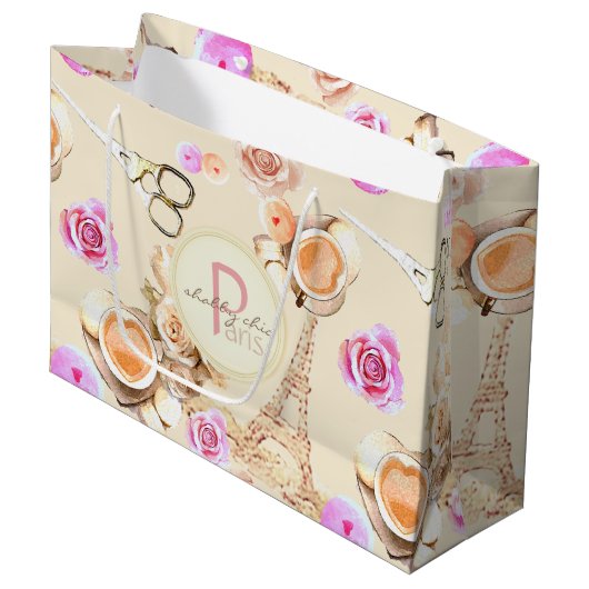 Shabby Chic in  Parijs Groot Cadeauzakje (Voorkant Gekanteld)