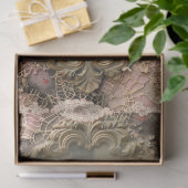 Shabby Chic, ingelijst papaver, gemengde medialage Tissuepapier (Geschenk)