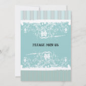 Shabby Chic Invitation Kaart (Achterkant)