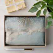 Shabby chic Kerst rode kaarsen hulstbes Tissuepapier (Geschenk)