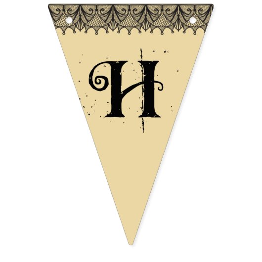 Shabby Chic  Kijk Halloween Bunting Banner (Tweede vlag)