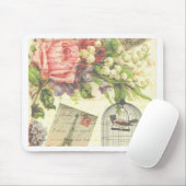 Shabby Chic  kunst Paris accessoires en cadeau Muismat (Met muis)