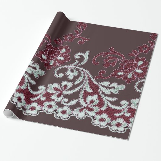 Shabby-Chic Lace Cadeaupapier (Uitgerold)