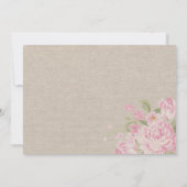  Shabby Chic Lace en Floral Vrijgezellenfeest Kaart (Achterkant)