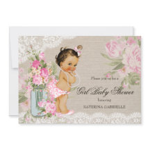  Shabby Chic Lace Floral Baby shower