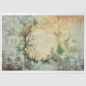 Shabby Chic  Landschap A3L Decoupage Tissuepapier (Voorkant)