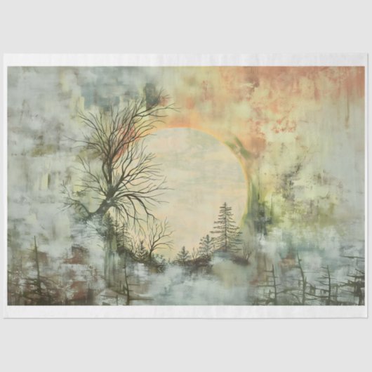 Shabby Chic  Landschap A3L Decoupage Tissuepapier (Voorkant)