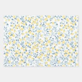 Shabby Chic Lemon Blossom Wrapping Paper (Voorkant 2)