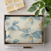Shabby Chic Lemon Floral Series Design #10 Tissuepapier (Geschenk)