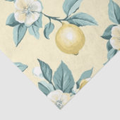 Shabby Chic Lemon Floral Series Design #10 Tissuepapier (Detail)