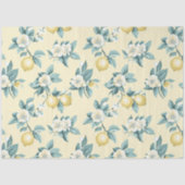 Shabby Chic Lemon Floral Series Design #10 Tissuepapier (Voorkant)
