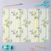 Shabby Chic Lemon Floral Series Design #11 Tissuepapier (Craft)