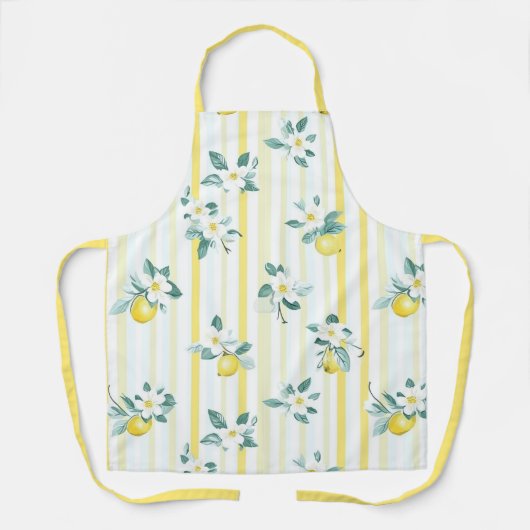 Shabby Chic Lemon Floral Series Design #12 Schort (Voorkant)