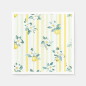 Shabby Chic Lemon Floral Series Design #12 Servet (Voorkant)