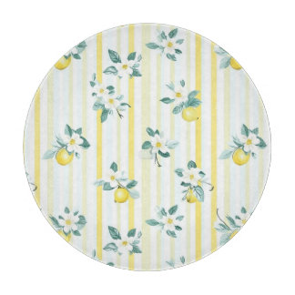 Shabby Chic Lemon Floral Series Design #12 Snijplank