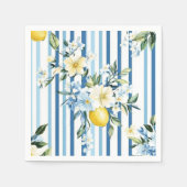 Shabby Chic Lemon Floral Series Design #1 Servet (Voorkant)