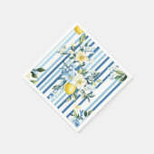 Shabby Chic Lemon Floral Series Design #1 Servet (Hoek)