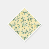 Shabby Chic Lemon Floral Series Design #2 Servet (Hoek)