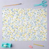 Shabby Chic Lemon Floral Series Design #4 Tissuepapier (Craft)